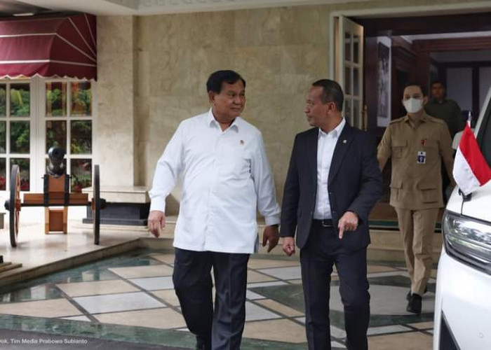 Bicarakan Investasi Sektor Pertahanan, Bahlil Temui Menhan Prabowo 