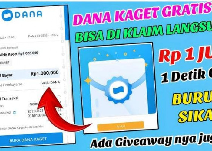 Begini Caranya, Link DANA Kaget Hari Ini, Bisa Dapat Saldo Dana Gratis