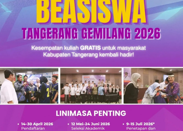 Pemkab Tangerang Buka Beasiswa Tangerang Gemilang 2026, Dukung Akses Kuliah untuk Warga Kurang Mampu