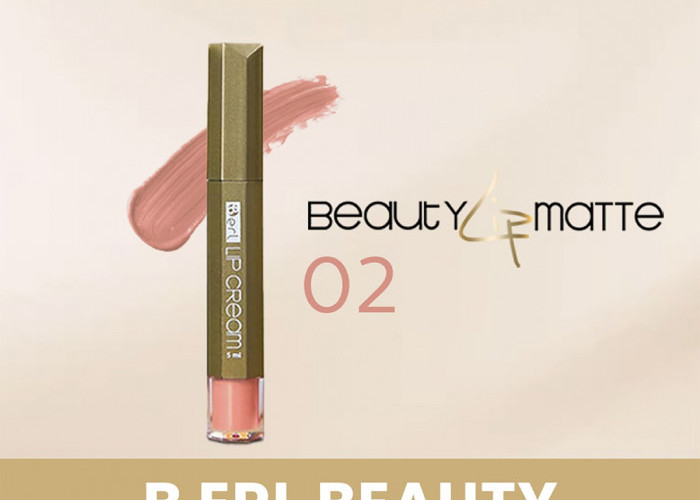 B Erl Beauty Lip Matte Cream, Lipstik Creamy Ringan dan Wudhu Friendly untuk Aktivitas Sehari-hari