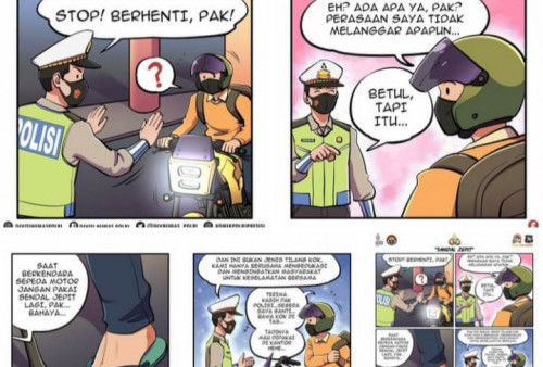 Polri (Kembali) Tegaskan Pakai Sandal Jepit tak Ditilang, tapi Demi Keselamatan Pemotor 