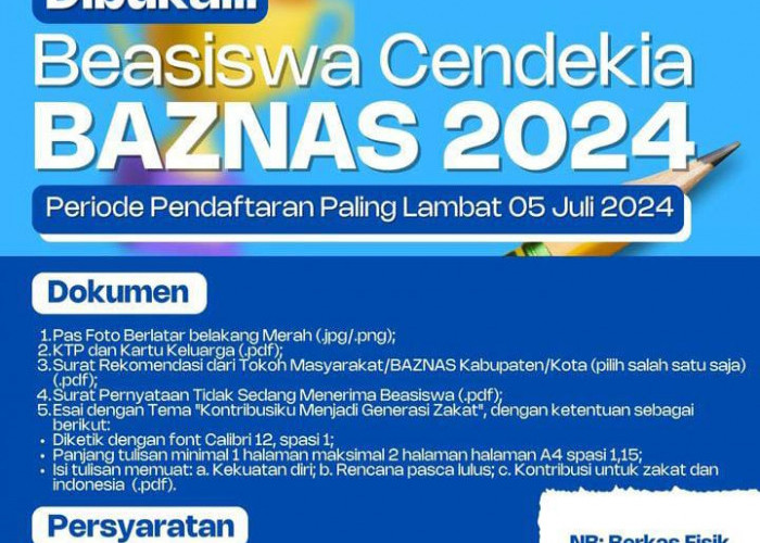 Mahasiswa UIN SMH Banten Semester 5 Merapat, Yuk Daftar Beasiswa Cendekia Baznas 2024, Ini Persyaratannya