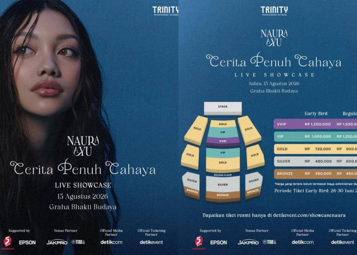 Naura Ayu Umumkan “Cerita Penuh Cahaya Live Showcase”, Tiket Early Bird Mulai Dijual Besok