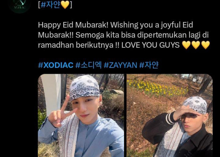 Zayyan XODIAC Sampaikan Ucapan Idul Fitri, Jadi Sorotan Penggemar K-Pop