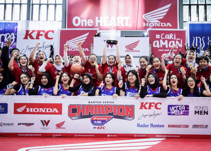 Menang Tipis, Tim Putri SMA Kharisma Bangsa Tangsel Juarai Honda DBL with KFC Banten Series 