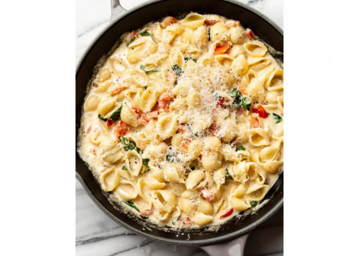 Nikmatnya Baked Creamy Tomato Macaroni Panggang Ala Rumahan