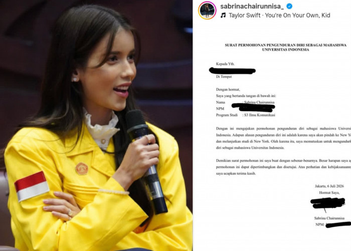 Sabrina Chairunnisa Mundur dari Universitas Indonesia, Pilih Lanjutkan Studi ke New York