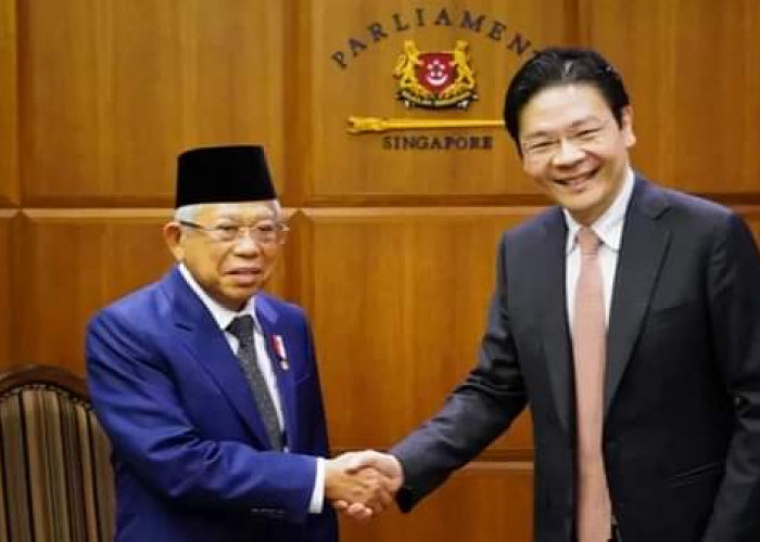 Ini 3 Hal yang Dibahas Wapres Ma'ruf Amin saat Bertemu Wakil PM Singapura