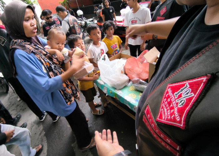 Bikers Brotherhood 1% MC Chapter Banten Berbagi Kebahagiaan di Bulan Ramadan