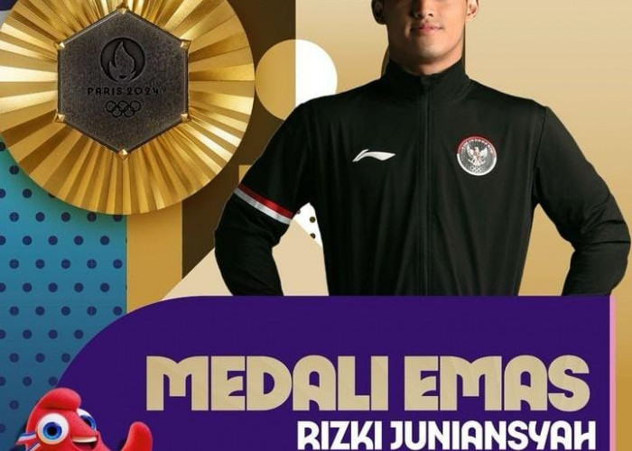 Bangga, Putra Serang Banten Rizki Juniansyah Raih Mendali Emas di Olimpiade Paris 2024