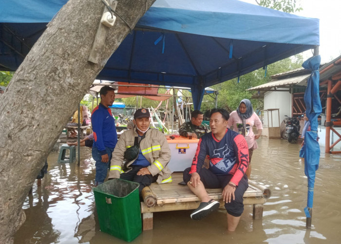 Setelah TPI Cituis, Kini Kawasan Tanjung Pasir-Tangerang Dilanda Banjir Rob 