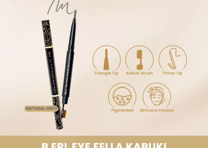 B Erl Eye Fella Kabuki Brow Styler, Rekomendasi Pensil Alis Mekanik Yang Mudah Di Pakai