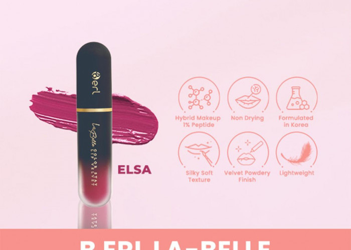 B Erl La Belle Colorstay Lip Velvet  Tampil cantik dengan tampilan velvet tanpa bibir kering, kini bukan lagi 