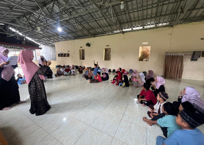 SANLAT Ramadan RQCH Hadirkan Suasana Belajar Seru di Masjid Al-Munawir Kramatwatu