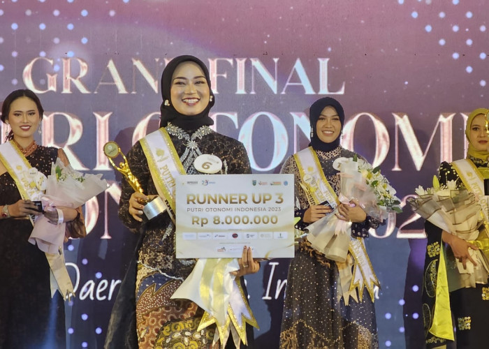 Dara, Gadis Kabupaten Serang Raih  Runner Up III Putri Otonomi Indonesia 2023