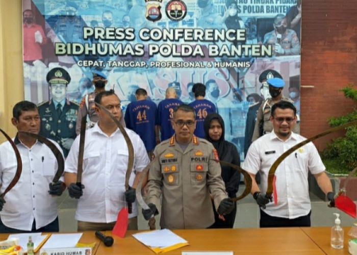 10 Hari Jajaran Polda Banten Ungkap 11 Kasus Berandalan Jalanan, Bekuk 23 Pelakunya 