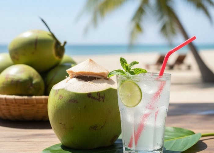 Bukan Hanya Air Biasa Air Kelapa Kaya Manfaat, Dukung Pemulihan Alami Tubuh