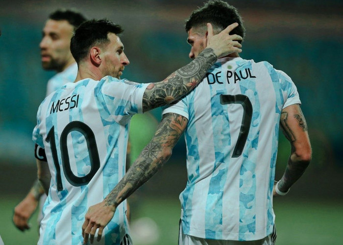 Jelang Laga Kontra Austria, Lionel Messi dan Rodrigo de Paul Tampil dengan Gaya Rambut Baru