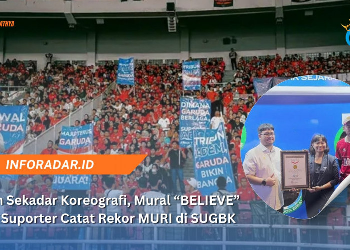 Bukan Sekadar Koreografi, Mural ‘BELIEVE’ 2.625 Suporter Catat Rekor MURI di SUGBK