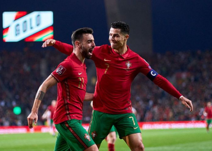 Portugal Tekuk Uzbekistan 5-0, Bruno Fernandes Lega Cristiano Ronaldo Cetak Gol