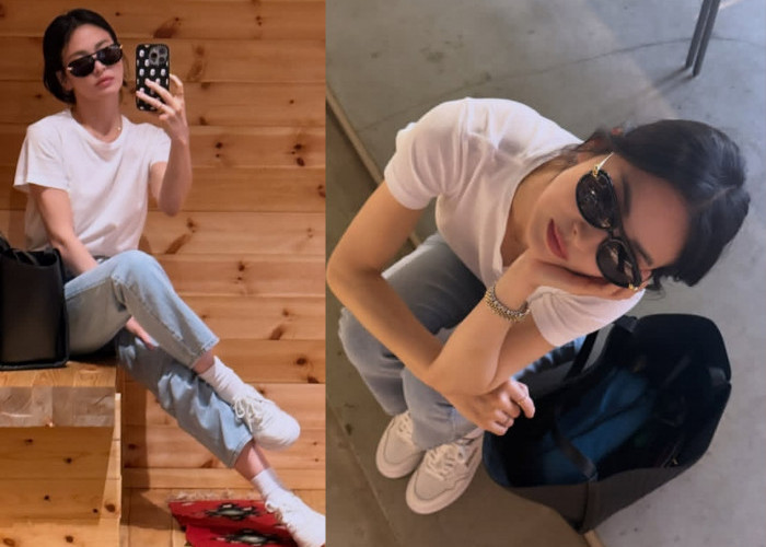 Gaya Casual Song Hye Kyo yang Timeless, 4 Item Ini Bisa Jadi Inspirasi Outfit Sehari-hari