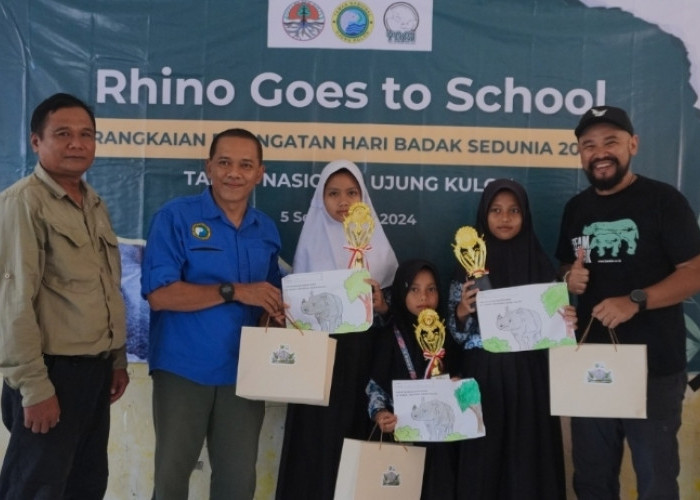 YABI dan TNUK Goes to School Gelar Sosialisasi, Mendorong Siswa Mencintai dan Melindungi Badak Sejak Dini