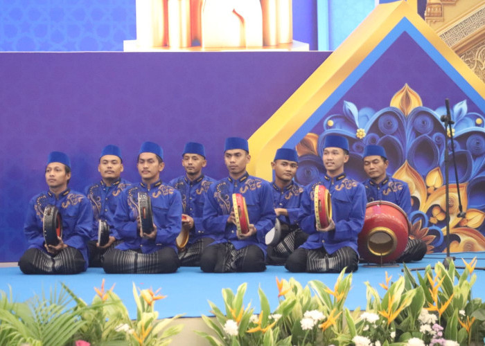 Kolaborasi Band dan Hadroh Lapas Cilegon Unjuk Kemampuan di Hadapan Menteri Imigrasi dan Pemasyarakatan