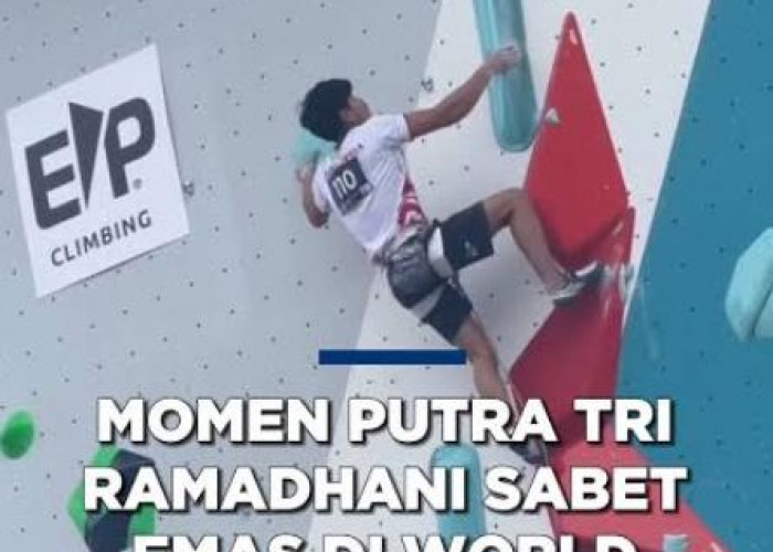 Harumkan Nama Bangsa, Putra T. Ramadani Raih Medali Emas Nomor Lead di World Climbing Series 2026