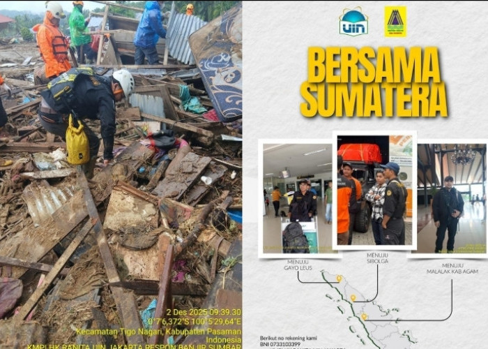 KMPLHK RANITA UIN Jakarta Bantu Korban Bencana Banjir Sumatera