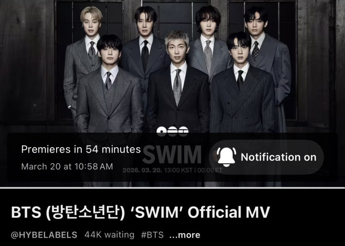 BTS Resmi Comeback Lewat Album Arirang dan MV Swim, Tanda Era Baru Setelah 4 Tahun