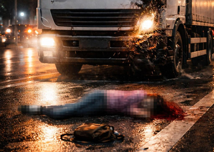 Kabur Usai Hilangkan Nyawa Pejalan Kaki, Sopir Truk di Serang Akhirnya Menyerahkan Diri