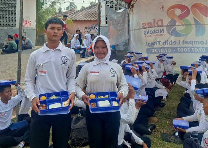 Suplai Energi untuk Pasukan Pengibar Bendera, MBG Mulai Hadir di Pelatihan Paskibra Cikande