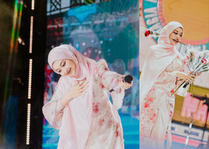 Ghea Indrawari Tampil Menggemaskan di Konser Aceh, Outfit Bernuansa Pink Tuai Pujian Warganet