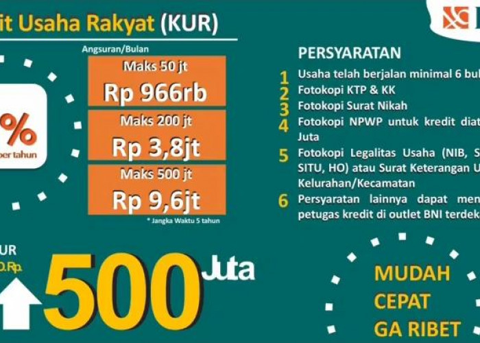 Syarat dan Cara Pengajuan KUR BNI 2025: Limit Lebih Besar dan Bisa Diajukan Secara Online