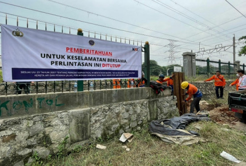 Banyak yang Liar, 23 Perlintasan Kereta Api di Jakarta dan Bogor Ditutup, Dua di Banten 