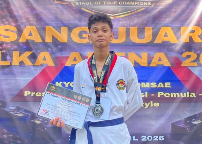 Perjuangan Berbuah Manis! M. Faris El Pachrizy, Siswa MAS Mathlaul Anwar Pusat Menes, Sukses Rebut Medali Pera