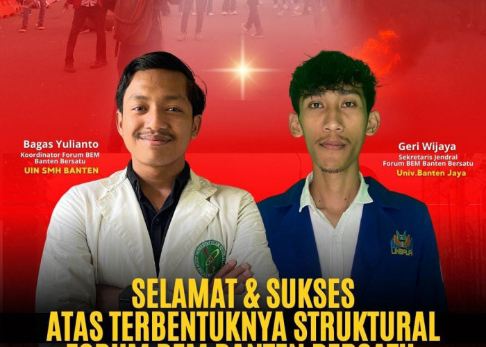 Bagas Yulianto dan Geri Wijaya Siap Pimpin Aliansi BEM Banten Bersatu