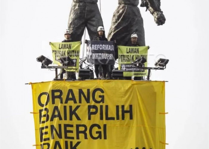 Polda Metro Jaya Pulangkan Enam Aktivis Greenpeace Usai Aksi di Bundaran HI