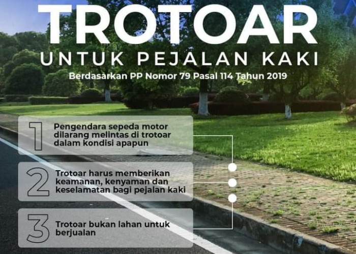 Trotoar Itu Untuk Pejalan Kaki, Bukan Lahan Untuk Berjualan 