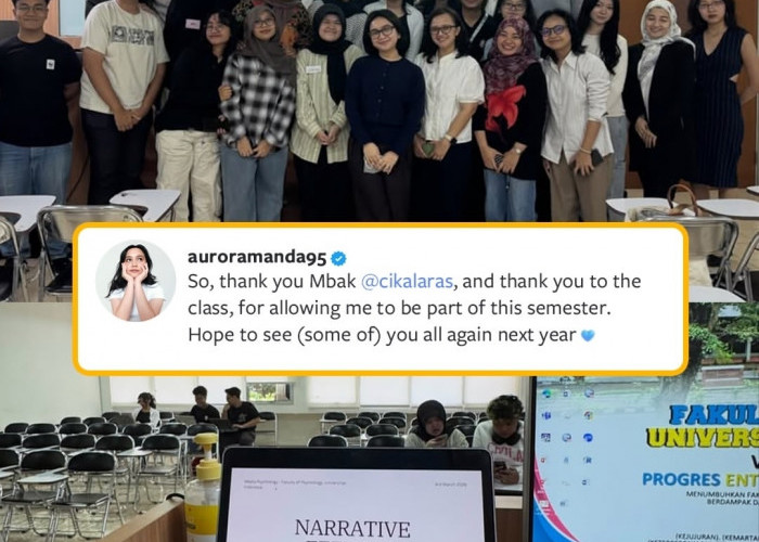 Aurora Amanda Bagikan Pengalaman Mengajar di Kampus, Ucap Perpisahan kepada Mahasiswa