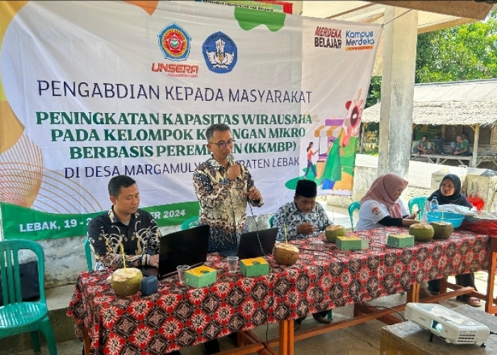 Tim Pengabdian Masyarakat Unsera Dampingi KKMBP di Desa Margamulya Lebak