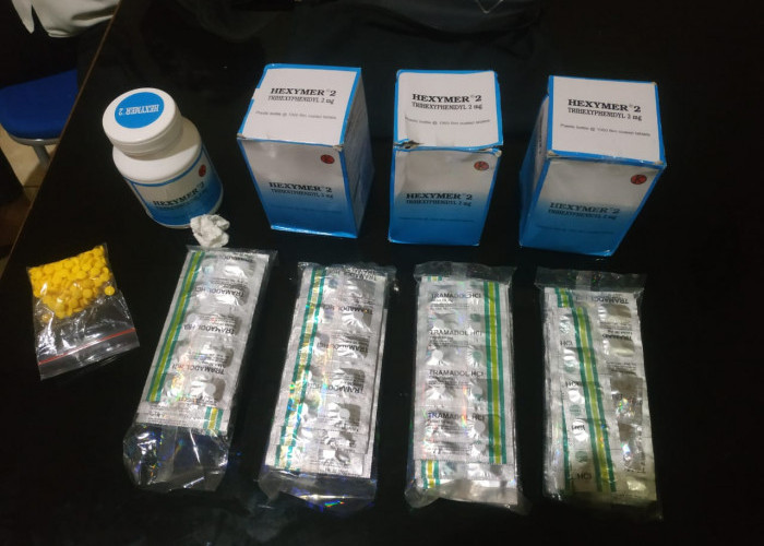 Polsek Padarincang Tangkap Pengedar Obat Keras, Barang Buktinya 4.500 Butir Tramadol dan Hexymer