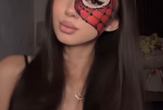 Trend  Make Up Spider Man Lagi Booming, Begini Cara Tampik Bold Tapi Tetap Cantik!