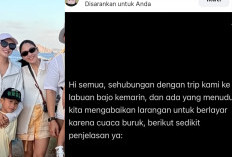 Jessica Mila Klarifikasi Soal Pelayaran ke Pulau Padar Saat Rute Ditutup karena Cuaca Buruk