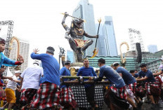 Ogoh-Ogoh Raksasa Ramaikan Bundaran HI, Pawai Nyepi 2026 Jadi Sorotan Warga Jakarta