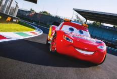 Potret Lightning McQueen Debut di Sirkuit F1 Monza