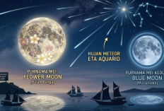 Fenomena Astronomi Mei 2026: Flower Moon, Hujan Meteor Eta Aquarid hingga Blue Moon Hiasi Langit