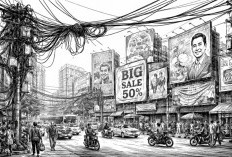 Kota yang Tersandera Kabel dan Baliho