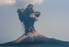 Abu Vulkanik Erupsi Gunung Anak Krakatau Menyebar ke Sejumlah Wilayah, Warga Diimbau Pakai Masker