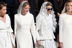 Makna 'Privilège du Blanc' di Balik Gaun Putih Ratu Letizia saat Pelantikan Paus Leo XIV